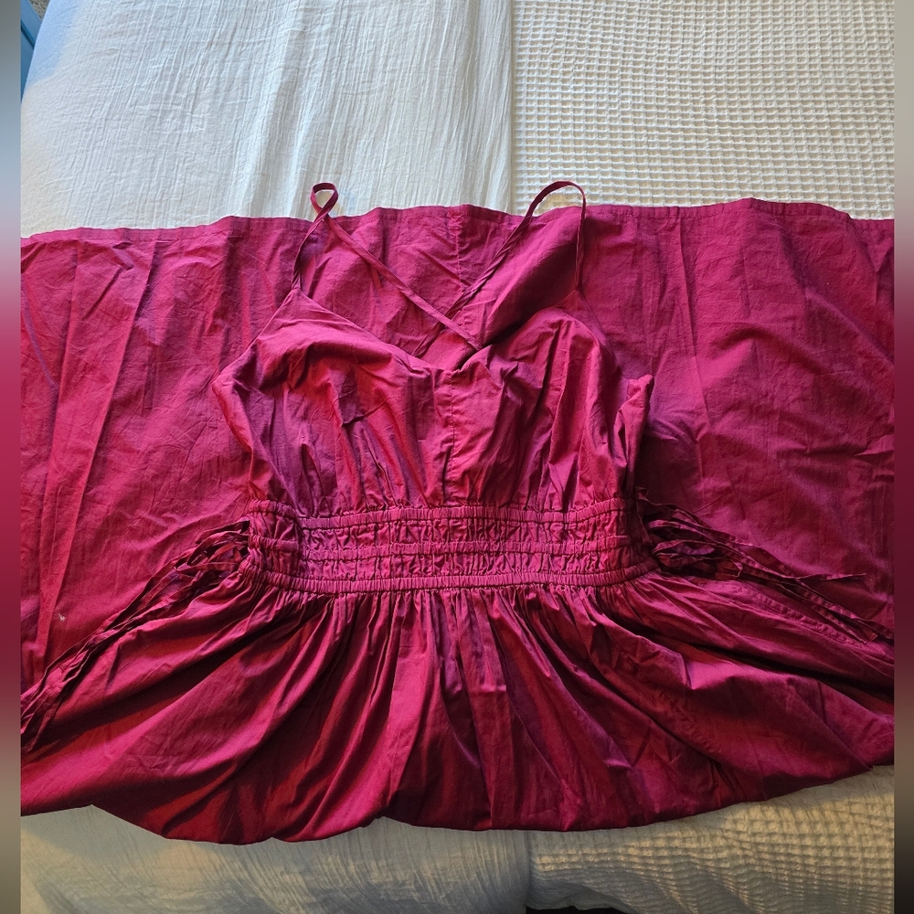 LANE BRYANT Elegant Burgundy Dress